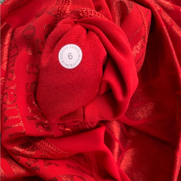 LULULEMON Red Manifesto Wunder Under High Rise Tight 28” Full On Luxtreme size 6 - Picture 11 of 13